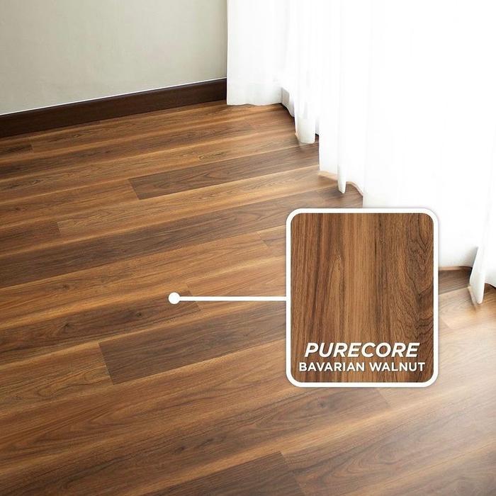 Gambar lantai spc marvel PURECORE 5mm - BAVARIAN WALNUT dari lianahomeinteriorbekasi_NEW undefined Tokopedia