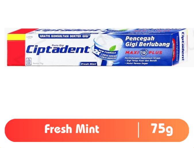 Gambar CIPTADENT PASTA GIGI 75+15 gr MAXI PLUS ODOL SIKAT GIGI MINT COOL - FRESH MINT BIRU dari 8 MART undefined Tokopedia