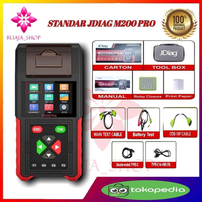 Gambar JDIAG M200 PRO Alat Remap Ecu Diagnostic Tool OBD2 Scanner Scener Cek Kerusakan Motor Injeksi & Non - STANDAR dari BLIAJA-SHOP undefined Tokopedia