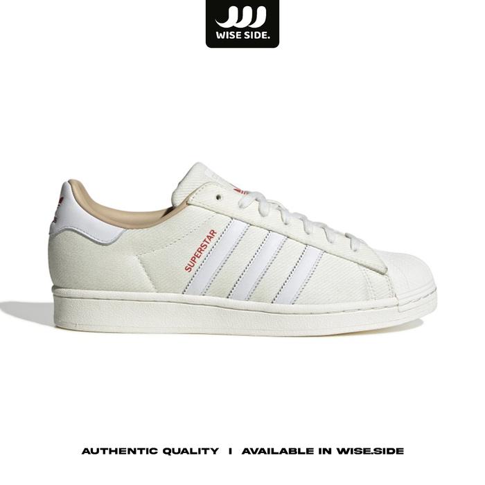 Jual Sepatu Sneakers Unisex Adidas Superstar Denim Beige IF7905