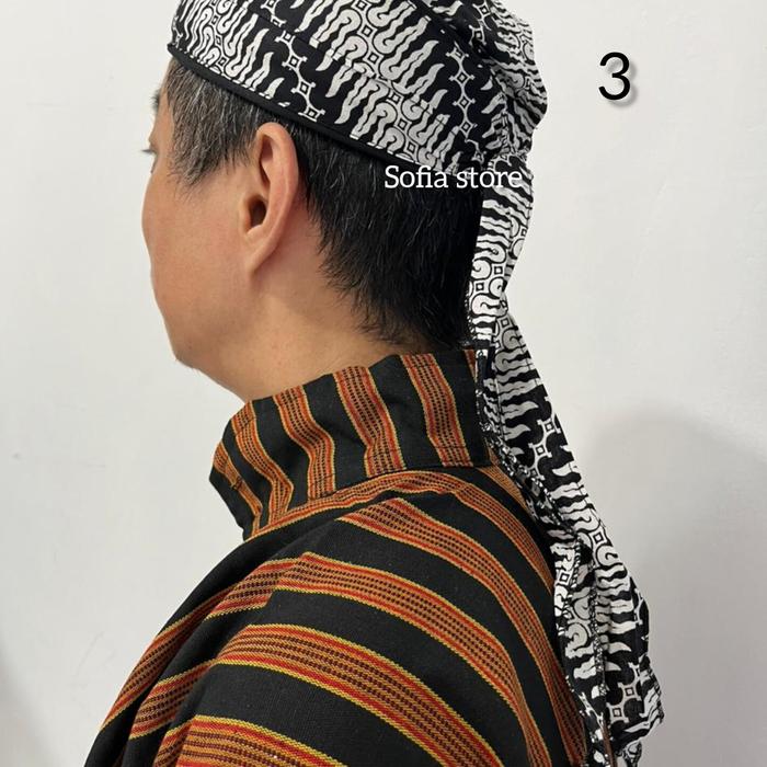 Gambar Topi Tradisional Blangkon Dewasa Adat Jawa Model Udeng Motif Solo - 3 dari Sofia Store undefined Tokopedia