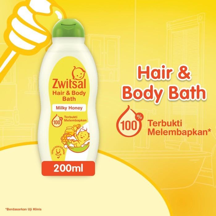 Gambar 200 ml BABY MILKY BATH RICH HONEY ZWITSAL Natural baby bath - Baby Milky Bath dari Little Diva_NEW undefined Tokopedia