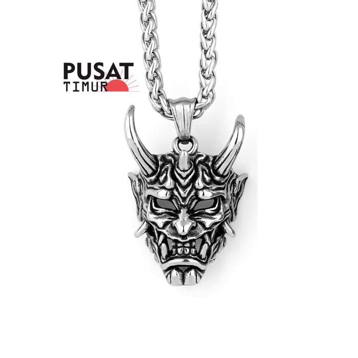 Gambar Kalung Pria Devil Diamond Gaya Punk Rock I PUSAT TIMUR - Silver dari Pusat Timur undefined Tokopedia