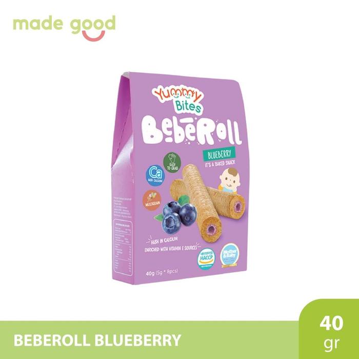 Gambar READY YUMMY BITES BEBEROLL - SNACK BABY, BAYI SEHAT 9+ BULAN 40GR - Blueberry dari Reny Mall undefined Tokopedia