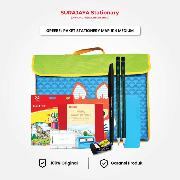 Gambar GREEBEL Paket Stationery Map / Tas Set 614 Medium dari iStationery Store undefined Tokopedia