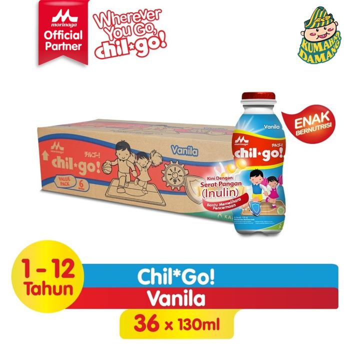Gambar Morinaga Chil Go ChilGo 130 ml (1 Karton x 36 pcs) - Vanila dari Kumaha Damang Bdg undefined Tokopedia
