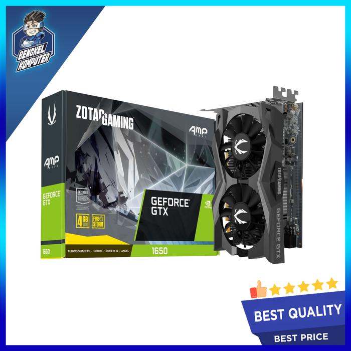 Gambar VGA ZOTAC GTX 1650 AMP CORE 4GB GDDR6 128 BIT dari bengkelkomputerptk undefined Tokopedia