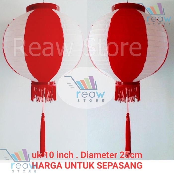 Gambar Lampion Gantung HUT RI / DIRGAHAYU RI (30cm / 12inch) - Lampion 25cm dari REAW STORE undefined Tokopedia