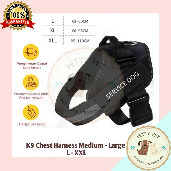 Jual K9 CHEST HARNESS MEDIUM LARGE L (68-80) CM Kota