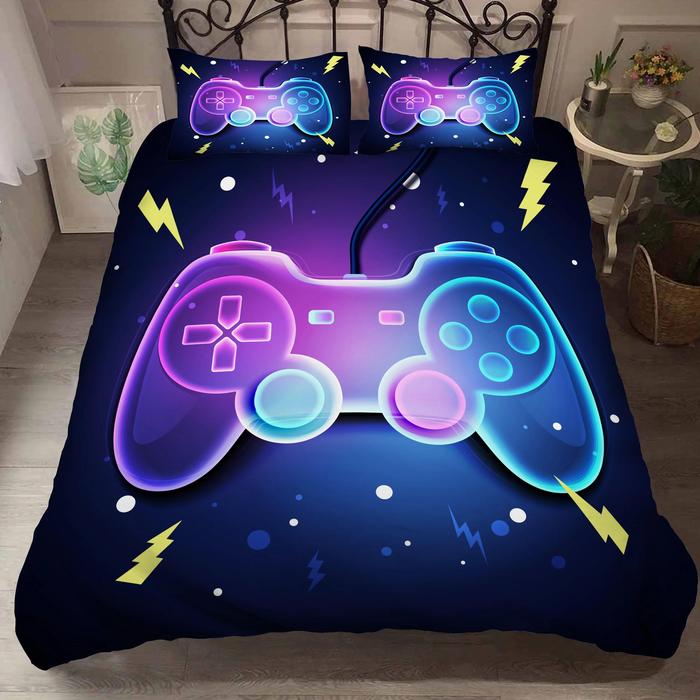 Gambar 3D Bedding Set Game Duvet Cover with Pillow Cover Bedding Set for Kid dari Azzure Couture undefined Tokopedia