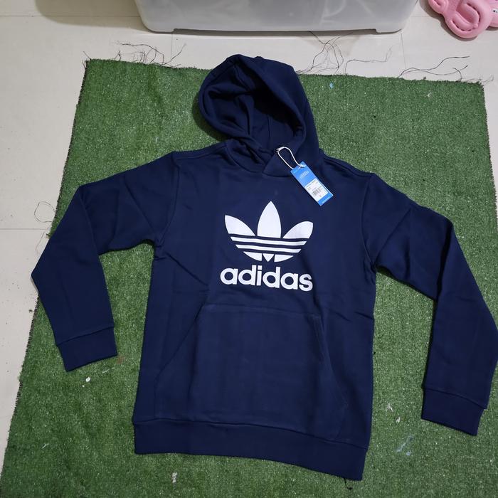 Adidas Navy Hoodie Originals Trefoil Jual Adidas Original Adicolor