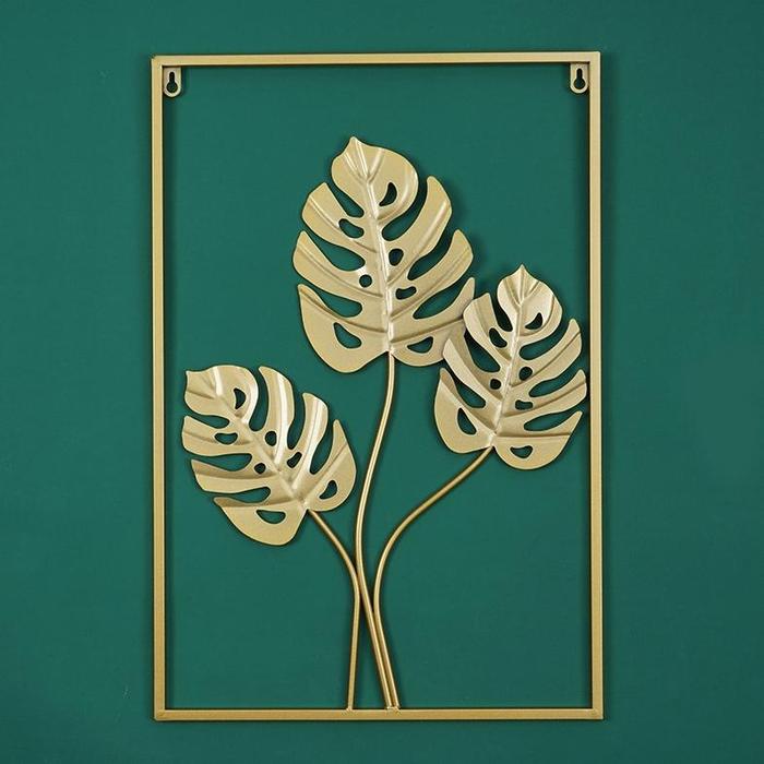Gambar Hiasan Dinding Besi Metal Metal Leaf Wall Art Decor Pajangan Dinding - 40*60-Monstera dari Agussabeg undefined Tokopedia