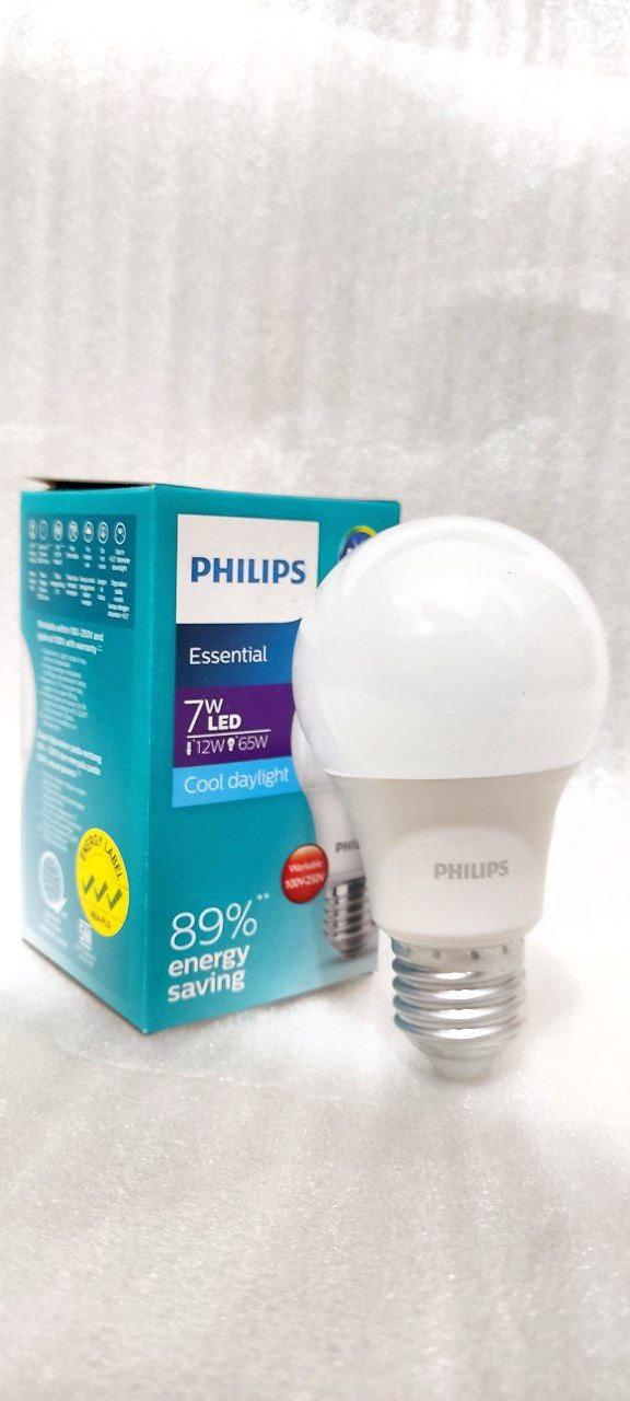 Gambar Lampu LED Philips Essensial 7 watt Bohlam 7w Philip 7 w Bulb LED 7watt - Putih dari pinangmart undefined Tokopedia