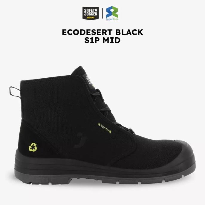 Gambar READY STOCK Safety Jogger Ecodesert Black & Beige S1P MID - Black, 43 dari Jewelry Shops undefined Tokopedia