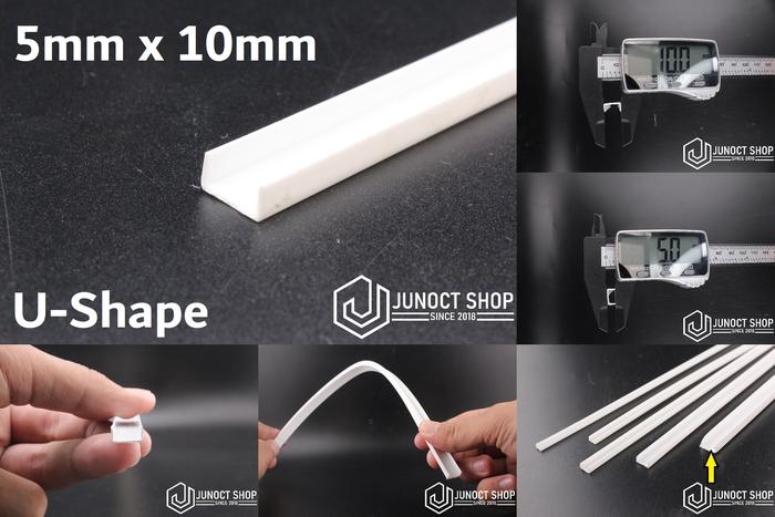 Pvc Unp Jual ABS U Shape PVC - U Beam PLA List Batang Kanal UNP - Plastik Maket ...