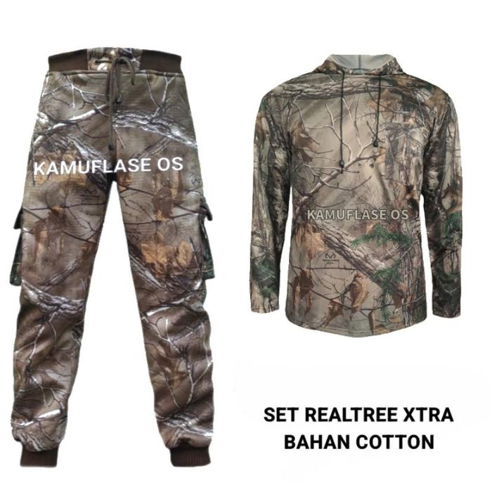 Gambar NEW Setelan pakaian camo realtree Xtra satu set lengkap baju kamuflase hunting fishing hiking pakaian olahraga outdoor - SET JOGGER - R-XTRA KATUN, M dari S.A.D.E.W.A undefined Tokopedia