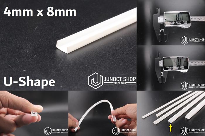 Pvc Unp Jual ABS U Shape PVC - U Beam PLA List Batang Kanal UNP - Plastik Maket ...