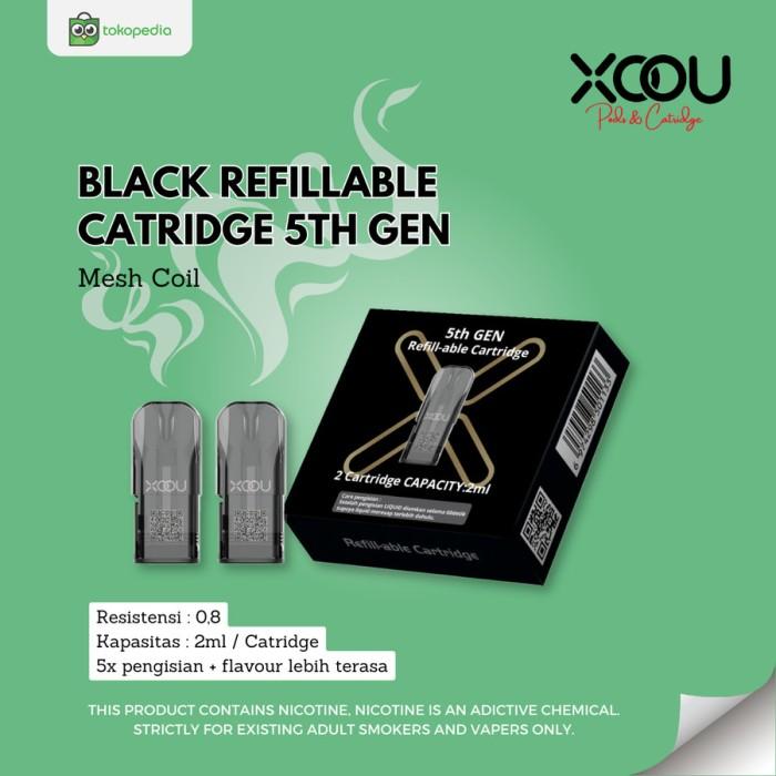 Gambar XOOU 5th Gen Refill INFY INFINITY ESSENTIAL CTG [LINK ANDROID] - MESHCOIL, BLACK ISI 2PCS dari Relxpods Authentic undefined Tokopedia