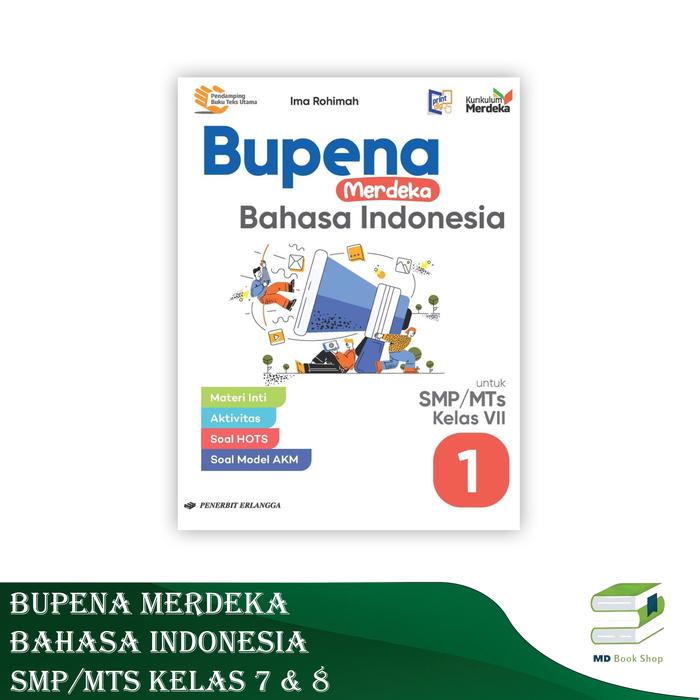 Gambar BEST SELLER ORIGINAL BUPENA MERDEKA BAHASA INDONESIA SMP/MTS KELAS 7 8 9 - ERLANGGA KM - KELAS 7 dari MD Book Shop undefined Tokopedia