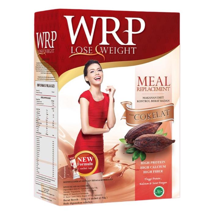 Gambar WRP Loose Weight Meal Replacement Cokelat dan Kopi Isi 6 324 Gram - Cokelat dari ekopharma undefined Tokopedia