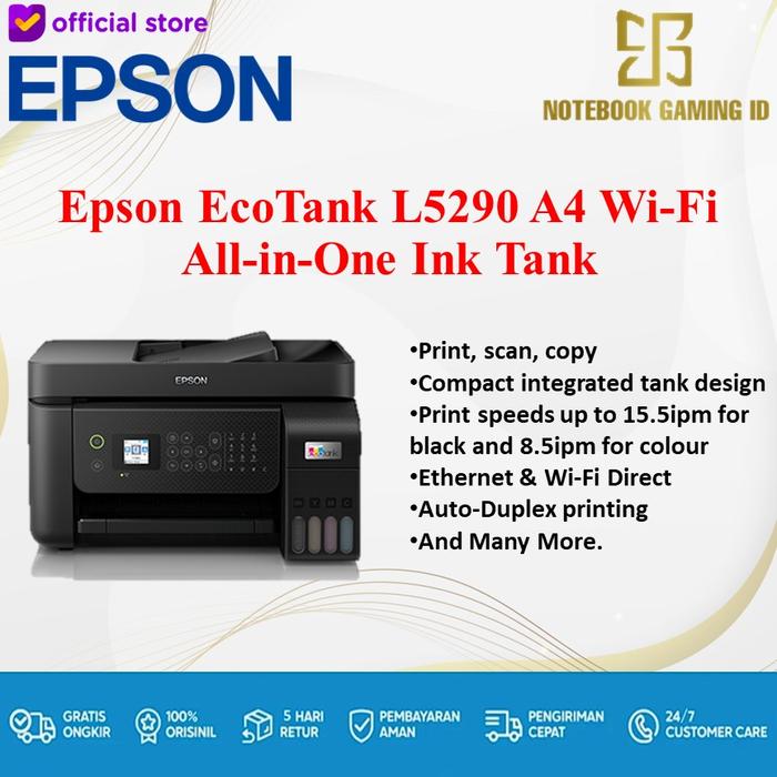 Gambar Printer Epson EcoTank L5290 A4 Wi-Fi All-in-One Ink Tank with ADF dari NOTEBOOK GAMING ID undefined Tokopedia