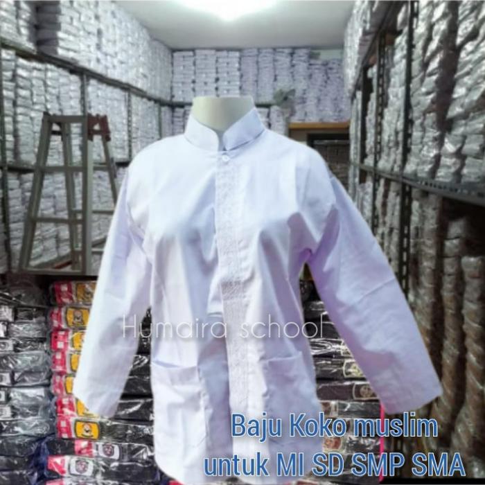 Gambar BAJU KOKO SD SMP SMA SERAGAM SEKOLAH/BAJU KOKO SERAGAM SEKOLAH - koko, 14-15 dari HUMAIRA SCHOOL undefined Tokopedia