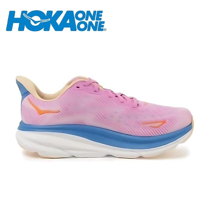 Jual SEPATU RUNNING HOKA ONE ONE WOMEN CLIFTON PINK BLUE 36