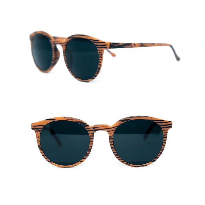 Gambar Kacamata Hitam Frame Texture Kayu Sunglasses - Cokelat Muda dari fabulauv undefined Tokopedia