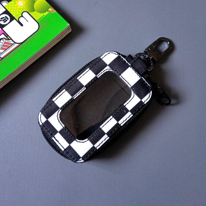 Gambar Dompet Gantungan Kunci Remot Motor Dompet Stnk Mobil Keyless - CHECKERBOARD dari dompet senja undefined Tokopedia