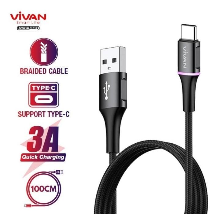 Gambar Baseus Kabel Data LED Halo USB Type C Fast Charging Charger Original - BASEUS 1M dari AERO Gadget undefined 5 Tokopedia