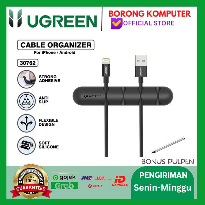 Gambar UGREEN Penjepit Klip Kabel Data Cable Holder Organizer 50320 - 30762-4SLOT dari BORONG KOMPUTER undefined Tokopedia