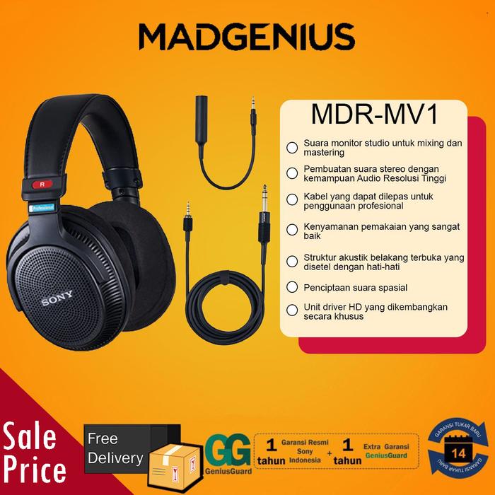 Gambar SONY Original MDR-MV1 / MDR MV1 Headphone Studio Monitor Open Back dari MadGenius Store undefined Tokopedia