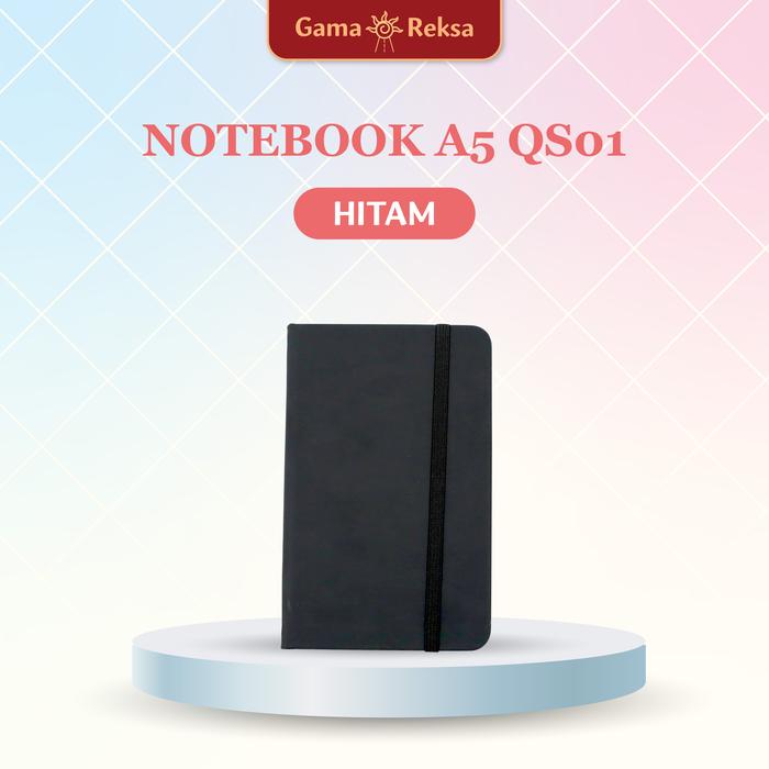 Gambar ( SEHARI JADI )Custom Nama/Logo Uv Print Notebook Agenda Kulit Premium A5 Buku Catatan Kerja Souvenir QS01 - Hitam, 1 SISI  dari Gama Reksa undefined Tokopedia
