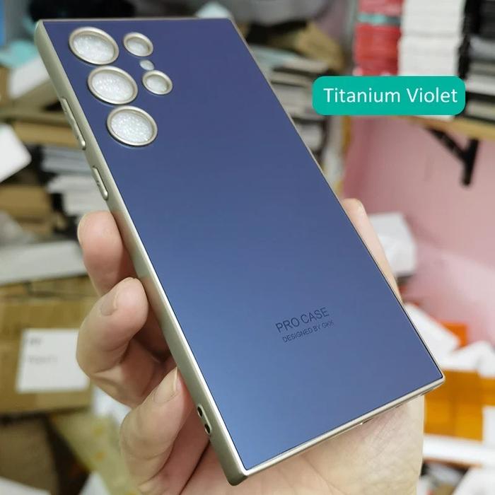 Gambar Samsung S23 Ultra 5G TiTan Series Soft Case Matte Glare Skin Galaxy S23Ultra Thin Plain Casing - TITANIUM VIOLET dari i-case undefined Tokopedia