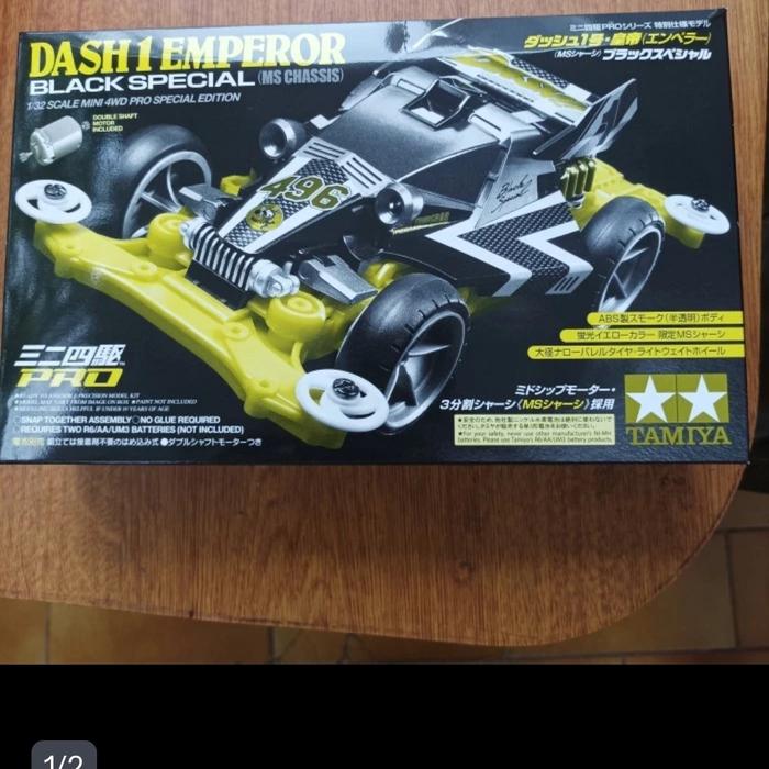 Dash 1 Emperor Black Special Tamiya Original MS Chassis Yellow