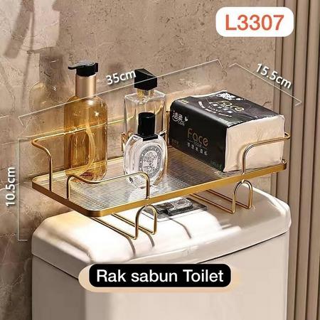 Gambar Rak closet rak sabun rak aksesoris/Rak kamar mandi rak wastafel - clear dari KOO-DO RICH Store undefined Tokopedia