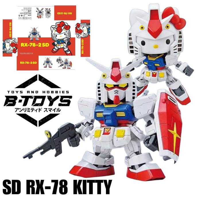 Gambar Gaogao SD Rx-78 Hello Kitty RX-78 Model Kit dari B-Toys And Hobbies undefined Tokopedia
