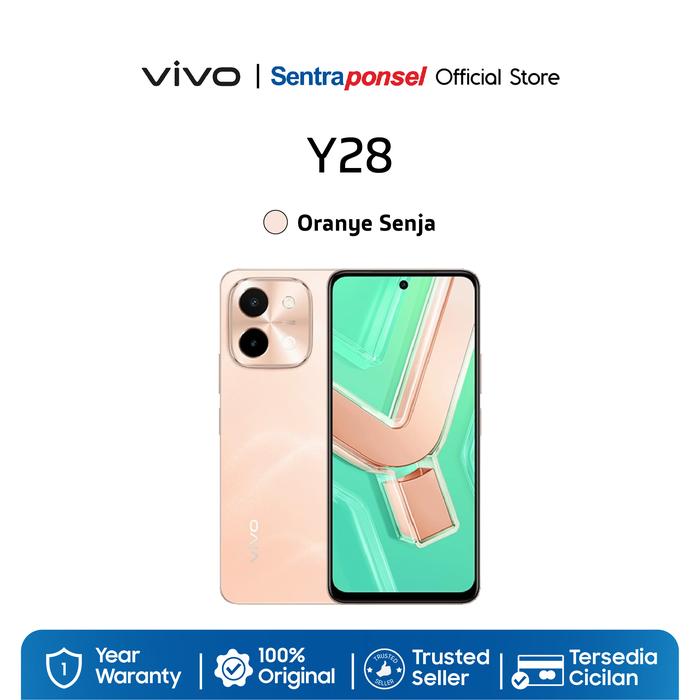Gambar Vivo Y28 4G NFC 6/128GB 8/128GB 8/256GB - Garansi Resmi - Oranye Senja, 6GB+128GB dari sentraponselofficial undefined Tokopedia