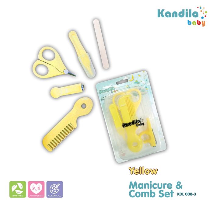 Gambar KANDILA BABY MANICURE COMBO SET KDL 008-3 / SET PERLENGKAPAN GUNTING KUKU DAN RAMBUT ANAK BAYI - YELLOW dari BabyHedonOfficial undefined Tokopedia