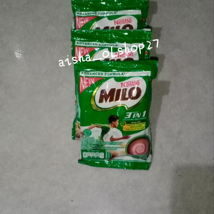 Gambar milo 3 in 1 sachet dari AISHA_OLSHOP27 undefined Tokopedia