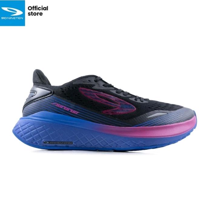 Gambar SEPATU RUNNING 910 NINETEN AURORUN 100% ORIGINAL - Hitam, 45 dari LOKALSPORT.ID undefined Tokopedia
