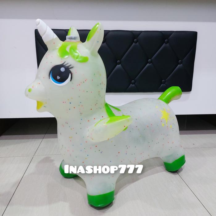 Gambar Animal Jumping Kuda Terbang TEBAL Transparan / Mainan Kuda-kudaan Anak / CQj-13 - Hijau dari Grosir Toys undefined Tokopedia