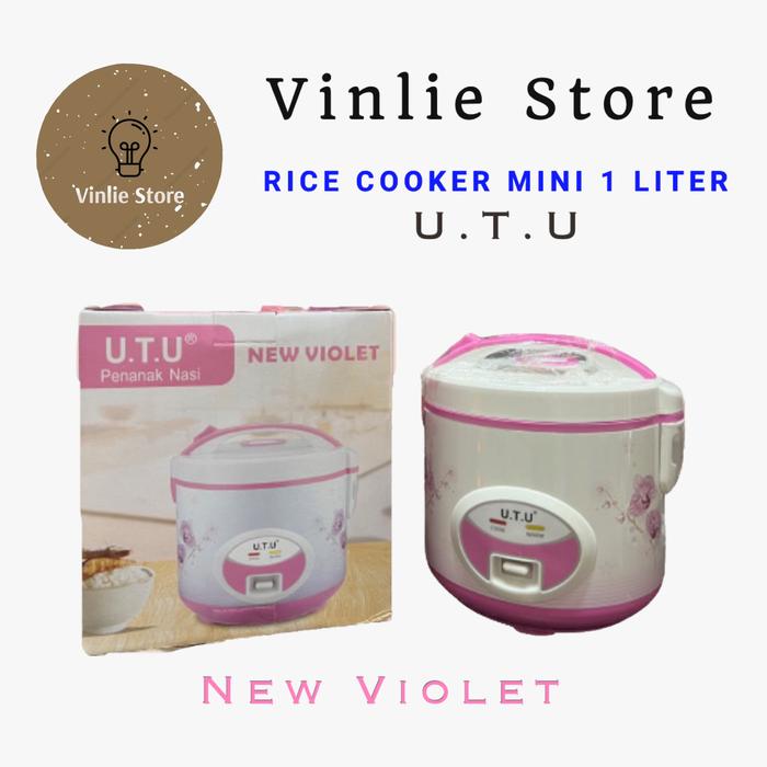 Gambar RICE COOKER UTU VIOLET / ZINNIA / VINCA MAGIC COM 1 LITER PENANAK NASI MINI - New Violet dari Vinlie Store undefined Tokopedia