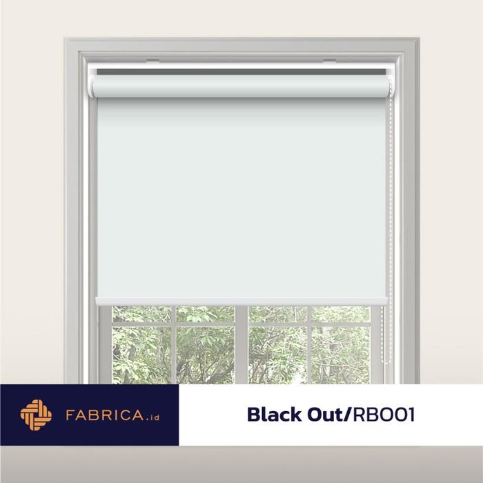 Gambar Roller Blinds Black Out (99%) Fabrica Tirai Gulung Chain Standard - RBO01 Putih dari Fabrica Indonesia Official Store undefined Tokopedia