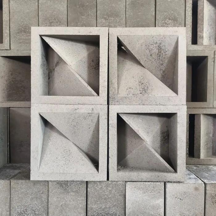 Jual roster beton minimalis 3D 2sisi halus rilisan terbaru 2023 - Abu ...