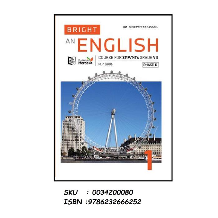 Gambar Bright An English Course SMP Mts Kelas 7 8 9 Buku Pelajaran Bahasa Inggris Nur Zaida Kurikulum Merdeka Erlangga Tahun Ajaran Baru - SMP 7 dari Sahabat Buku Anak undefined Tokopedia