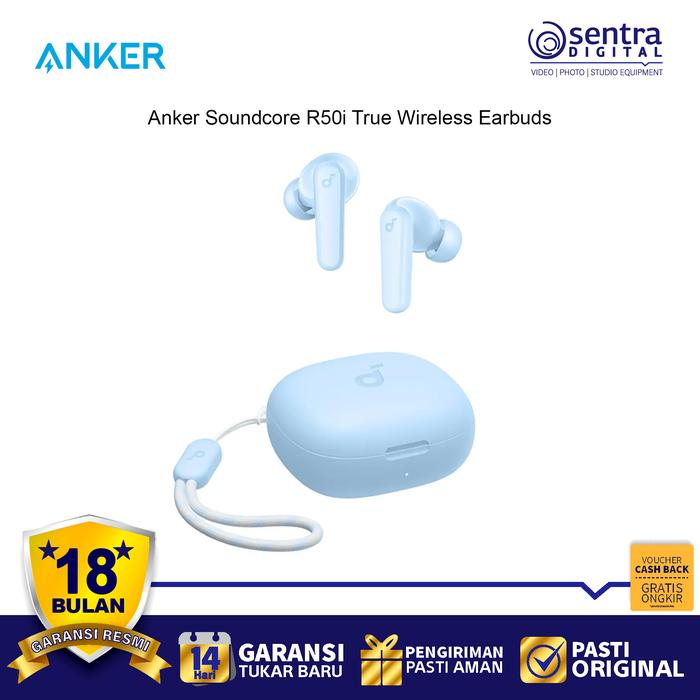 Gambar Anker Soundcore R50i True Wireless Earbuds ( R 50i TWS ) - Sky Blue dari Sentra Digital undefined Tokopedia