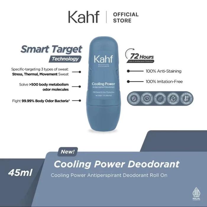 Gambar KAHF Antiperspirant Deodorant Roll On For Men - cooling power dari smilekids38 undefined Tokopedia