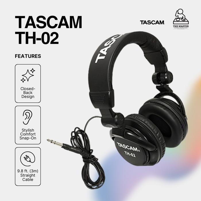 Gambar [Ready Stock] Headphone TASCAM TH-02 | TH 02 | TH02 dari The Master DJ Store undefined Tokopedia