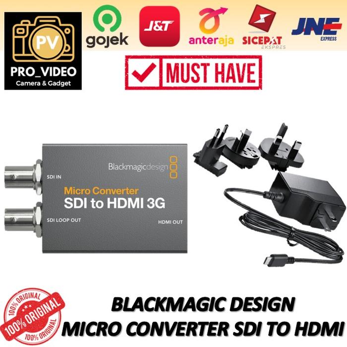 Blackmagic Design Micro Converter SDI To HDMI 3G with Power Supply Non  Garansi di Pro Videobdg Tokopedia